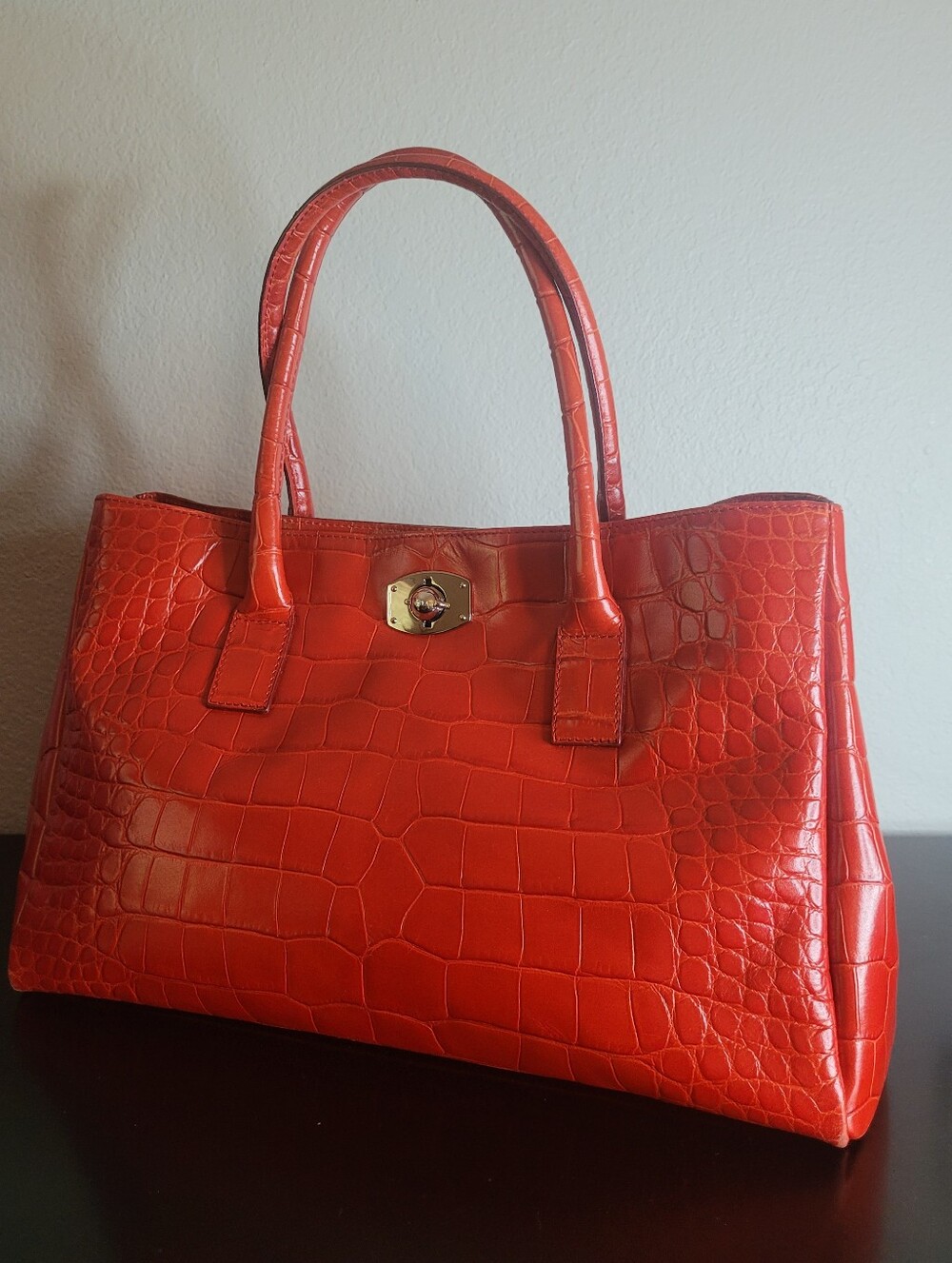 Furla croc shoulder bag - Picture 2 of 16
